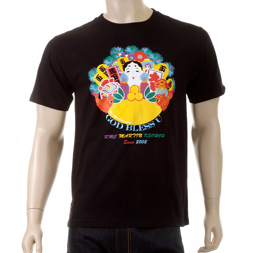 Mens Black Crew Neck Short Sleeve Regular Fit T-shirt