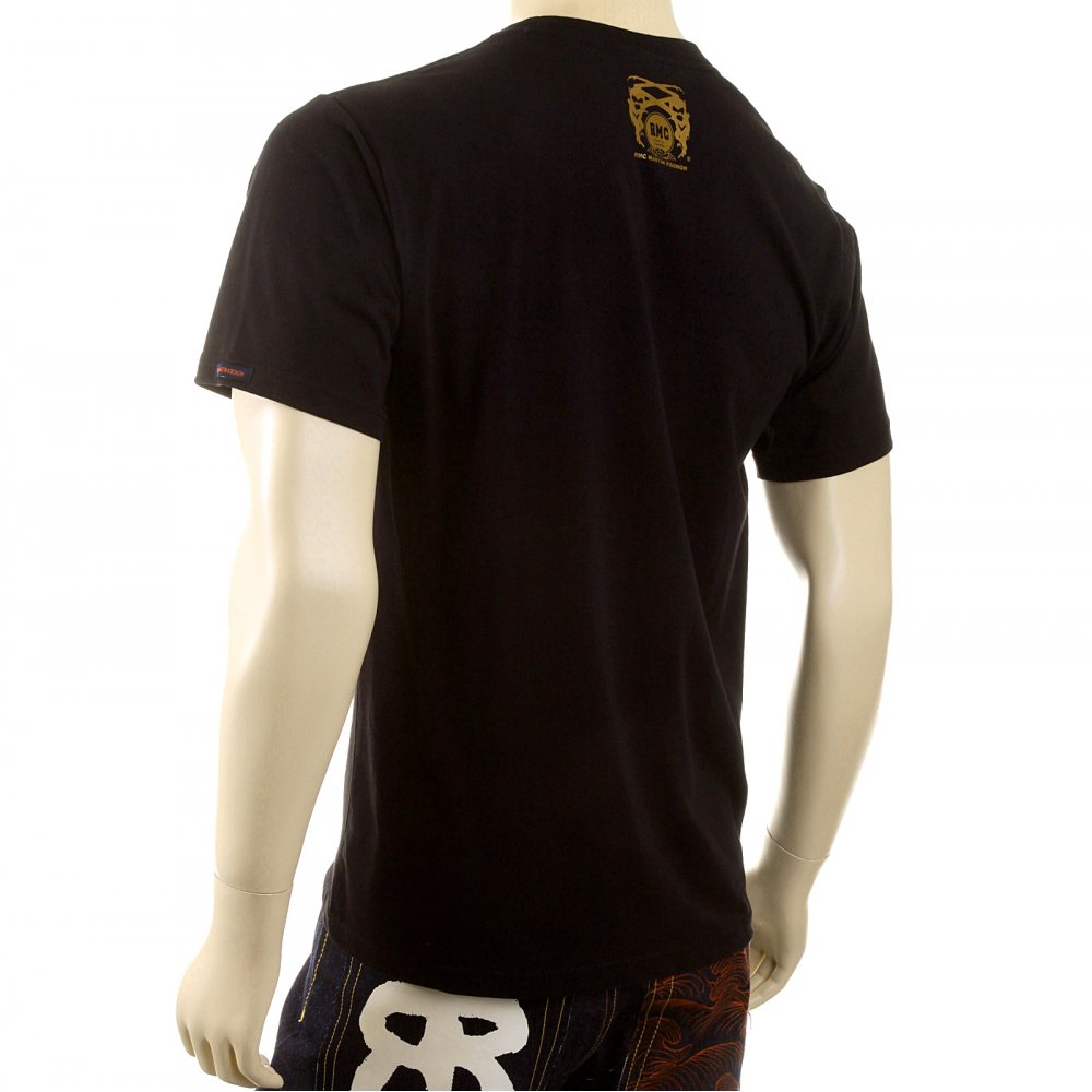 Mens Black Crew Neck Short Sleeve Regular Fit T-shirt