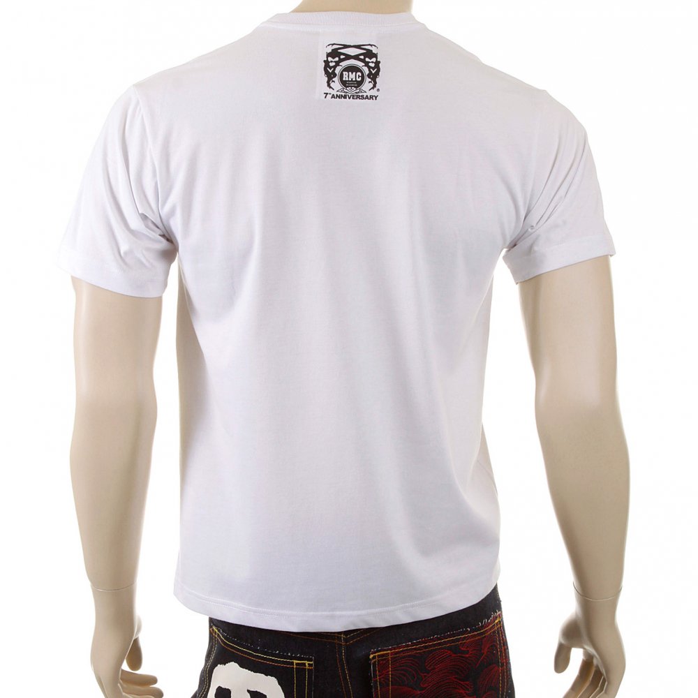 White Short Sleeve Crew Neck Regular Fit T-shirt for Men