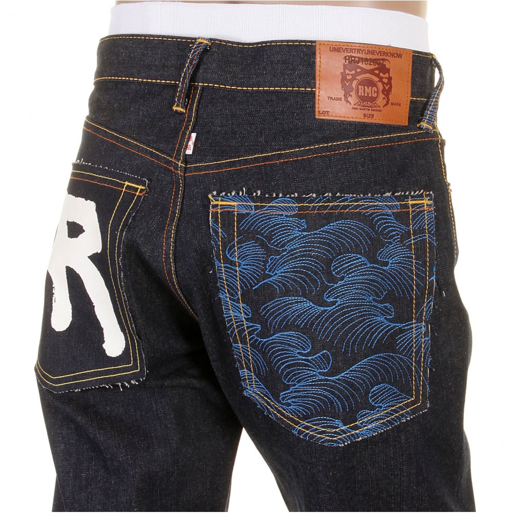 Super Exclusive Design Dark Indigo Raw Denim Jeans for Men
