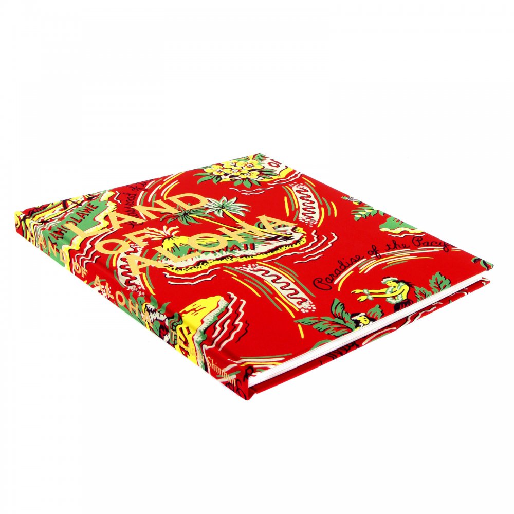 Limited Edition Red Hardback Image Book On the History of Hawaii, the Land of Aloha Shirt SS01881