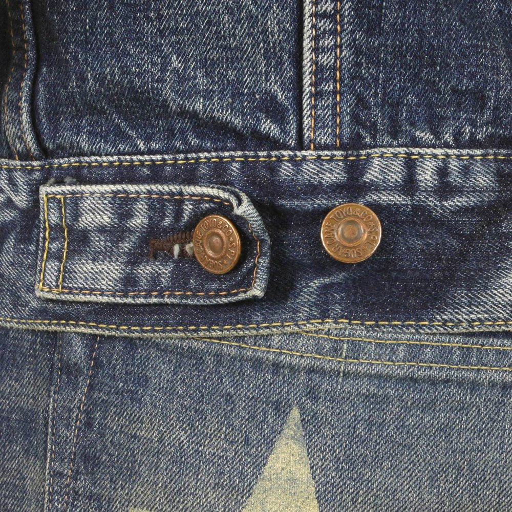 Lone Star Hard Light Wash Button Front Fitted Denim Jacket for Men SC11901H
