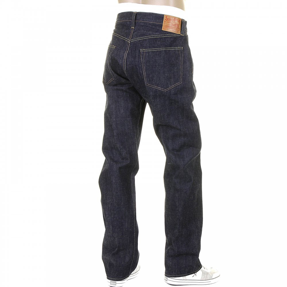 Mens Non Wash African Cotton Vintage Cut Japanese Selvedge Denim Jeans SC41947N