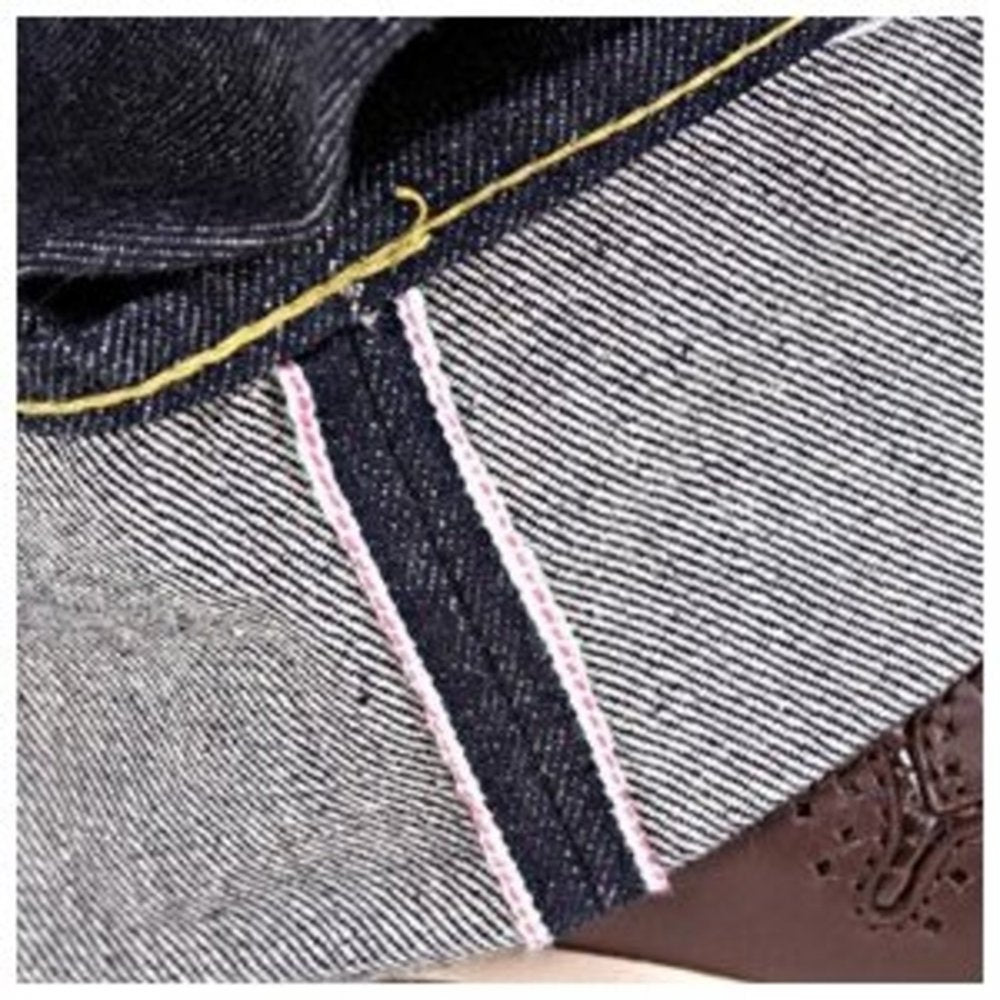 Mens Non Wash African Cotton Vintage Cut Japanese Selvedge Denim Jeans SC41947N