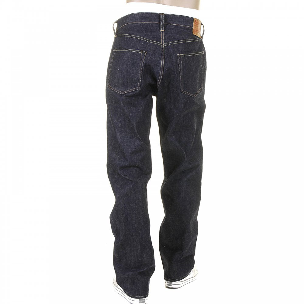 Mens Non Wash African Cotton Vintage Cut Japanese Selvedge Denim Jeans SC41947N
