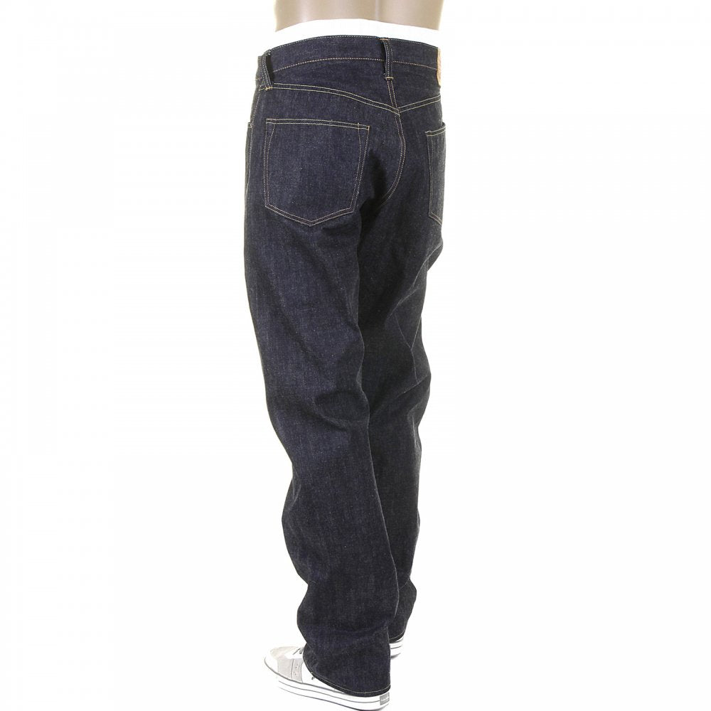 Mens Non Wash African Cotton Vintage Cut Japanese Selvedge Denim Jeans SC41947N