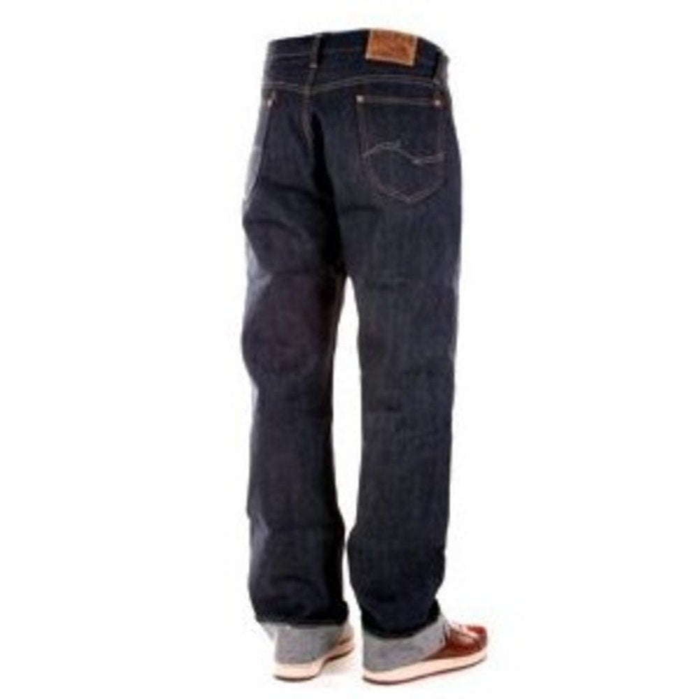 Mens Vintage Cut Non Wash Raw Selvedge Denim Jeans with Button Fly SC41945N