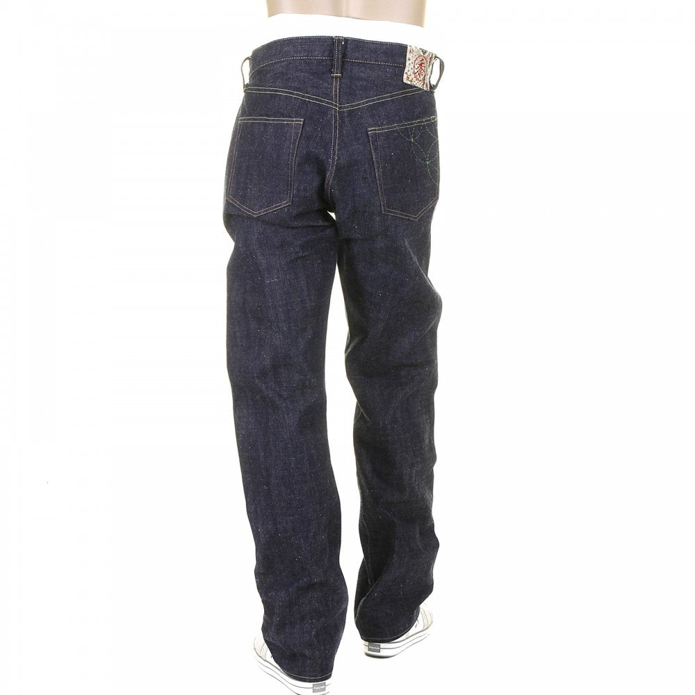 Mens Vintage Cut Okinawa Non Wash Selvedge Raw Denim Jeans SC40301N