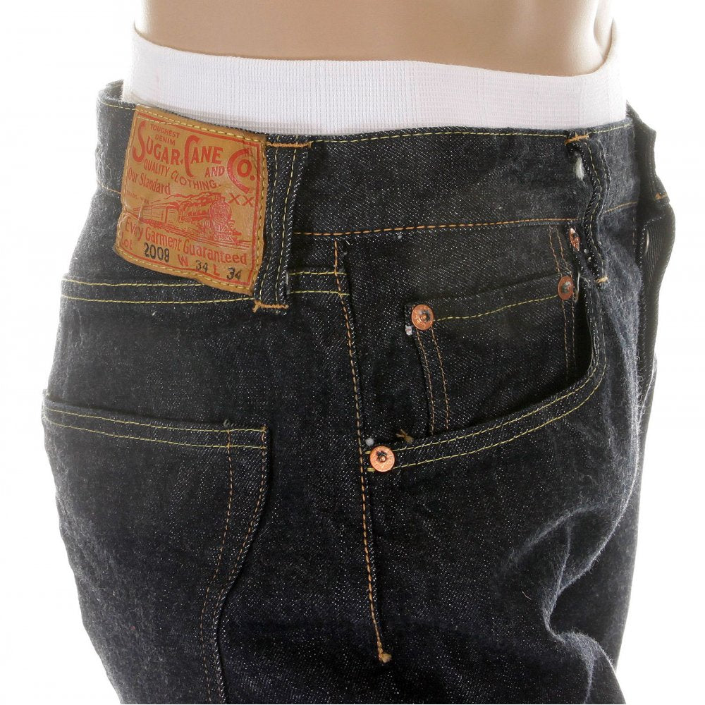 Mens Vintage Cut One Wash Red Line Selvedge Denim Jeans SC42009A