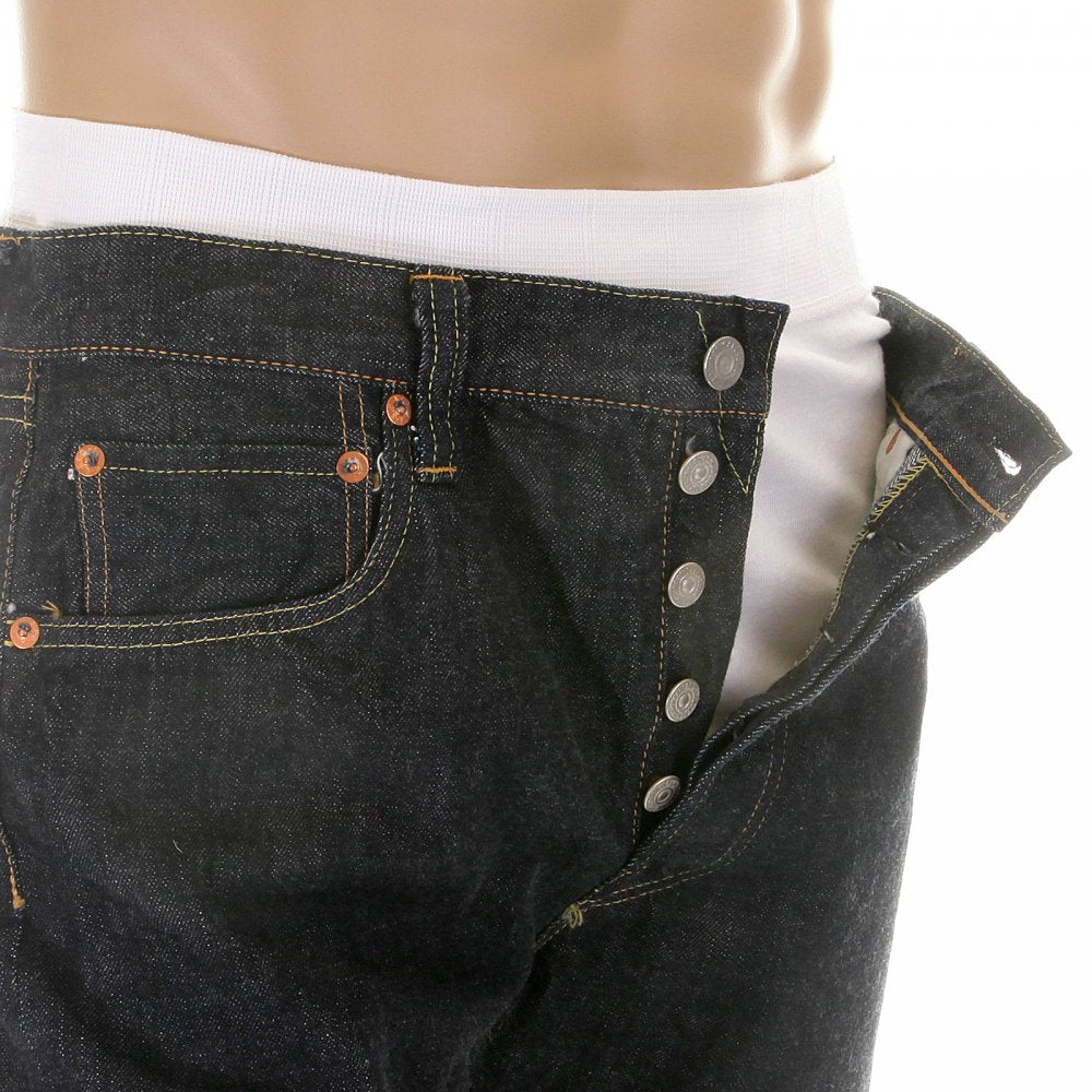 Mens Vintage Cut One Wash Red Line Selvedge Denim Jeans SC42009A