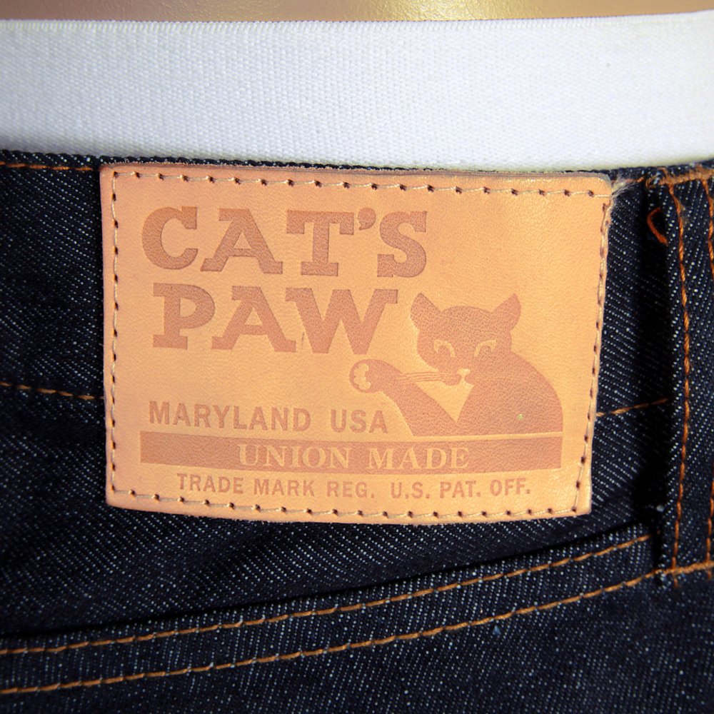 Slim Fit Navy One Wash Straight Leg Selvedge Denim Jeans for Men CP41218