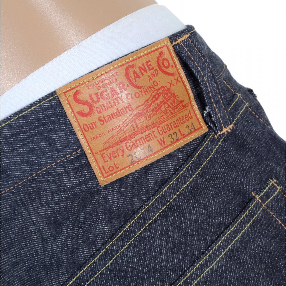 Mens Slim Fit Non Wash Straight Leg Navy Denim Jeans SC42014N