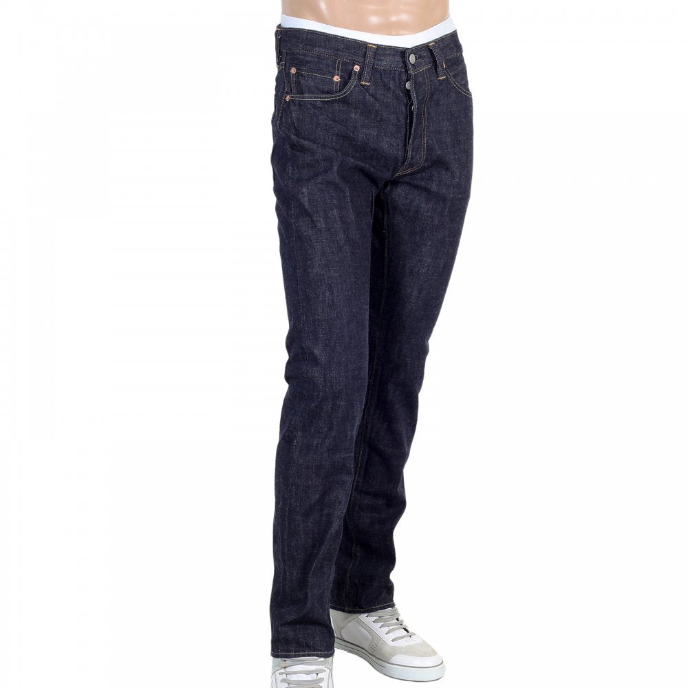 Slim Fit Lower Rise Straight Leg Denim One Wash Jeans SC42014A