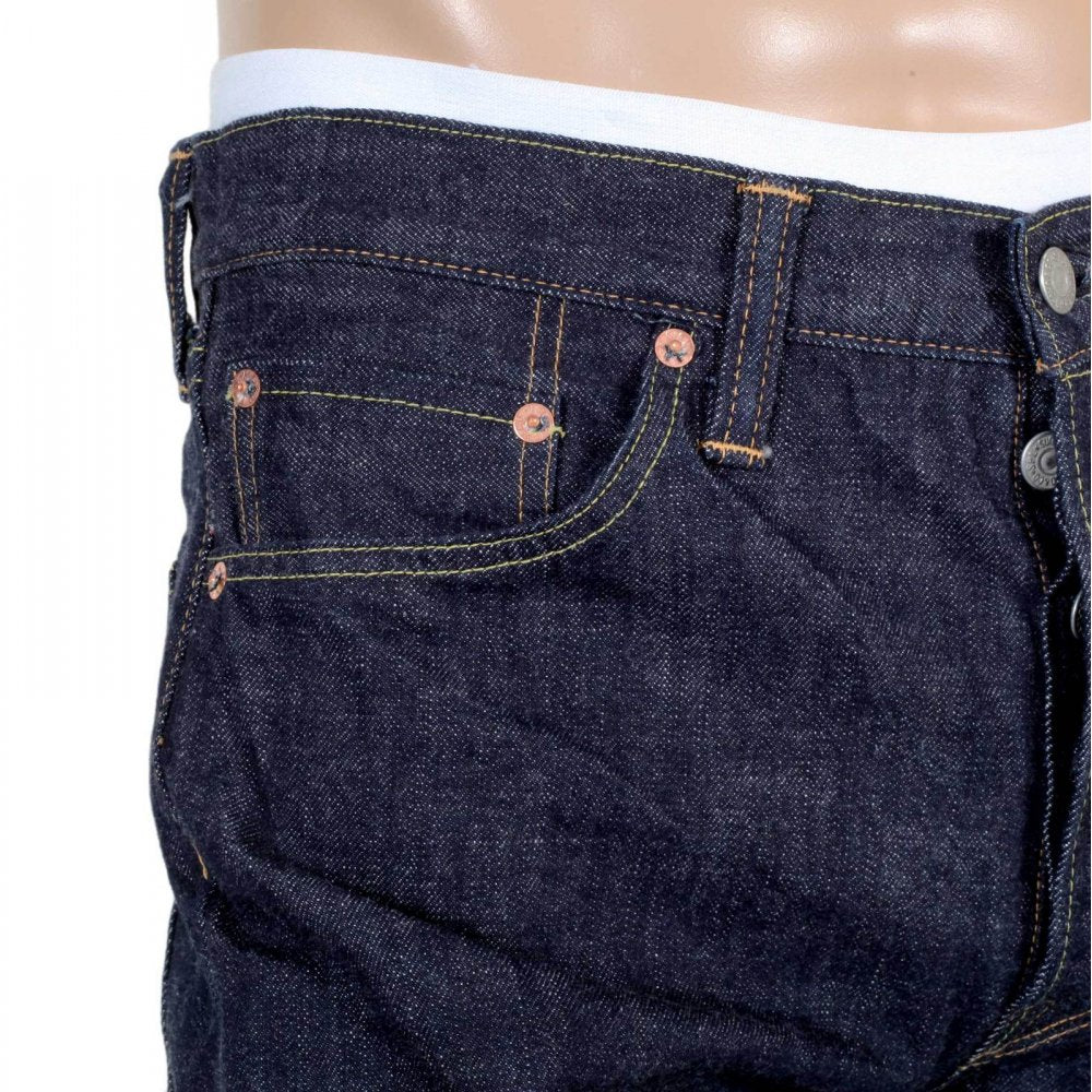 Slim Fit Lower Rise Straight Leg Denim One Wash Jeans SC42014A