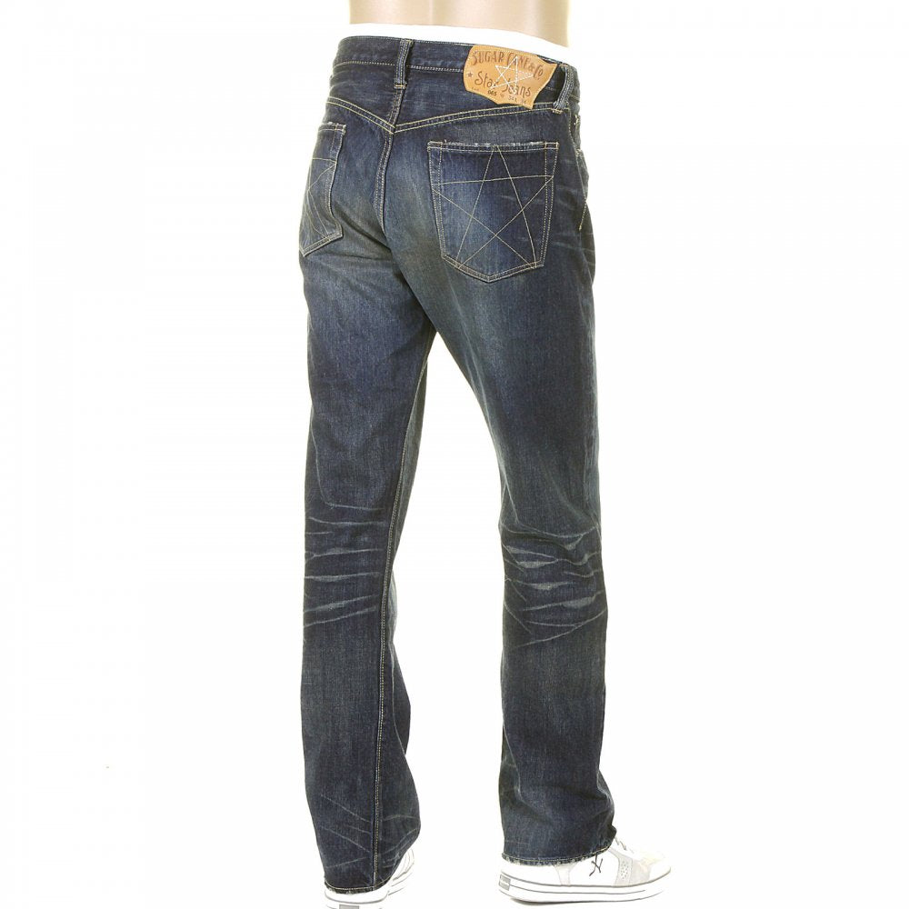 Union Star Vintage Cut Japanese Hard Dark Wash Selvedge Denim Jeans for Men SC40065H