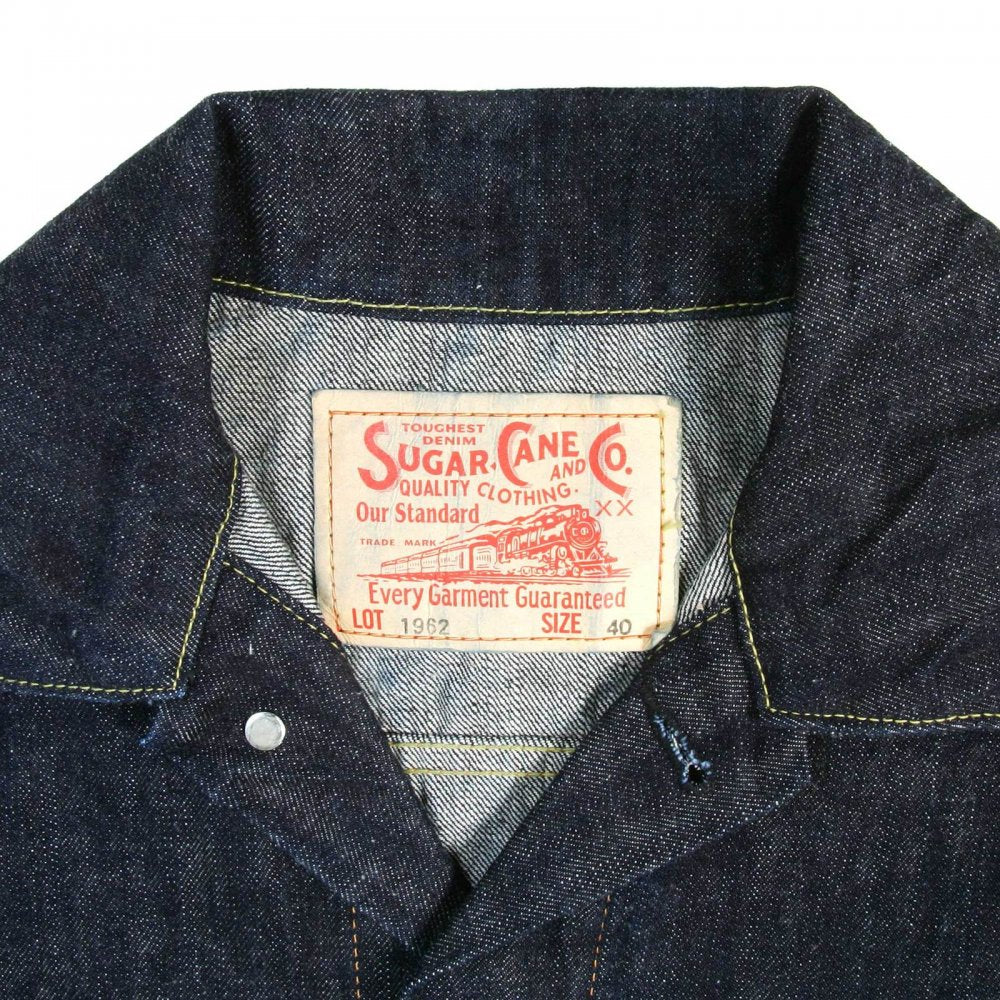 Mens One Wash Vintage Cut Regular Fit Western Style Denim Jacket SC11962A