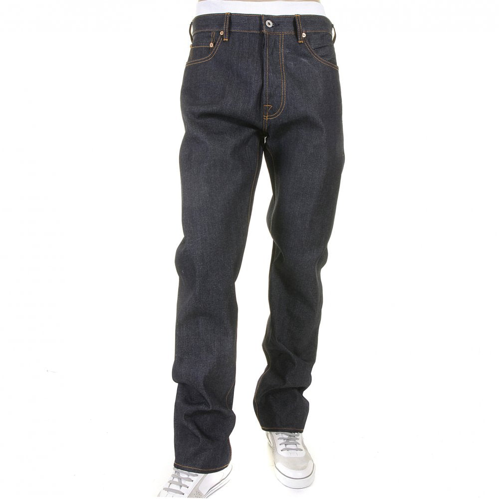 Slim Cut Red and Blue Selvedge Raw Denim Jean