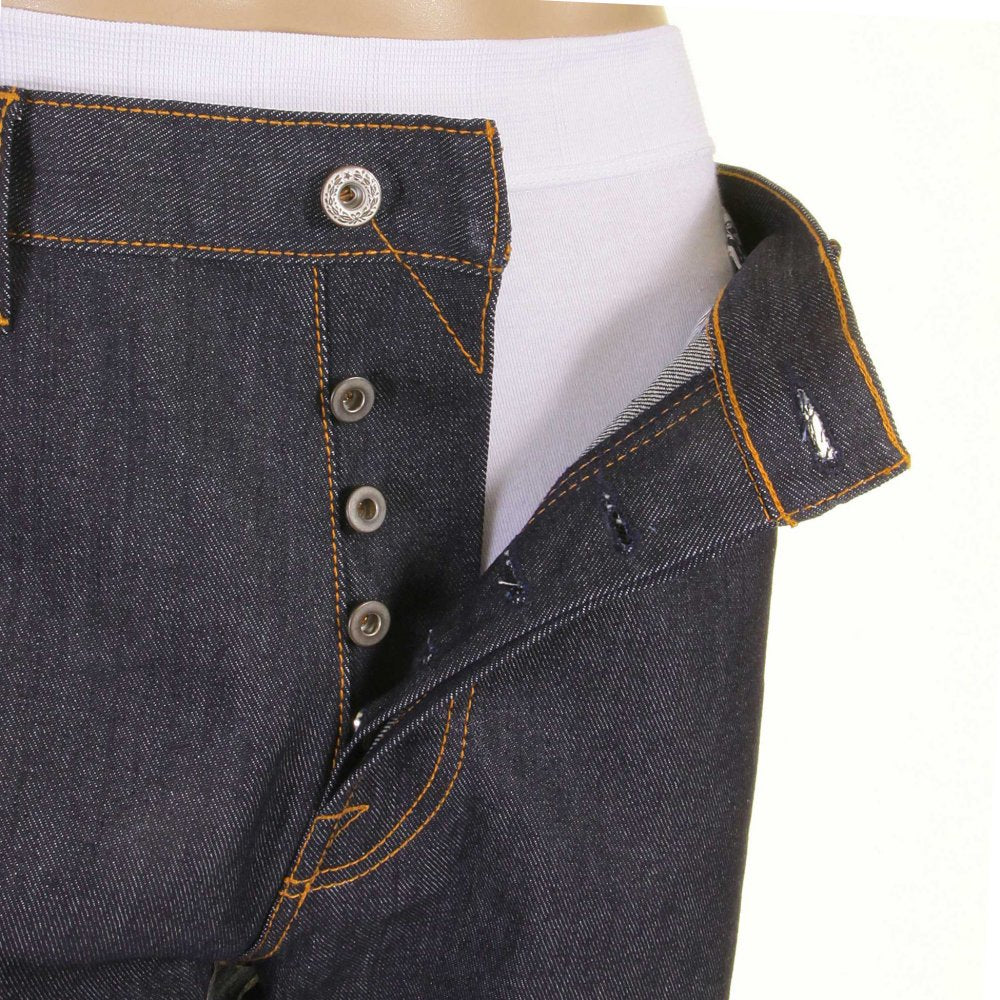 Slim Cut Red and Blue Selvedge Raw Denim Jean