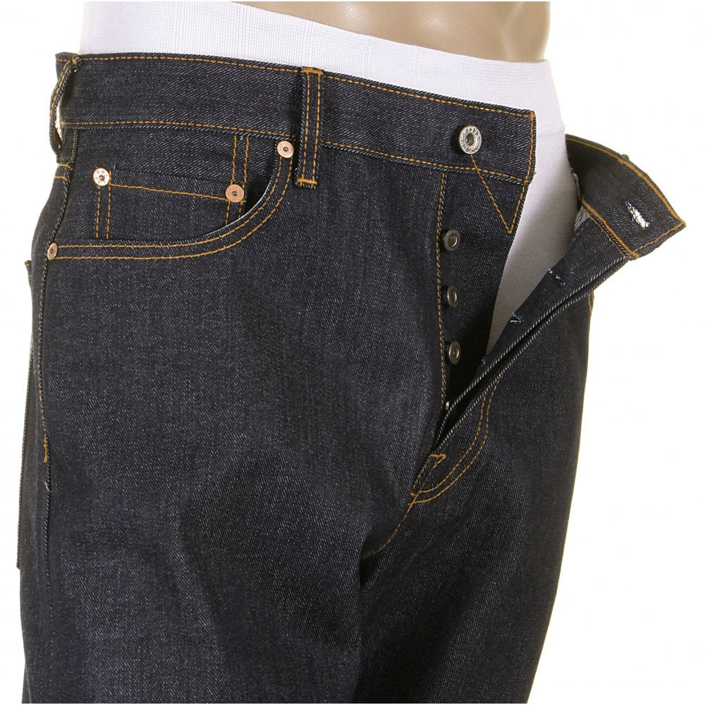 Super Exclusive Dark Indigo Raw Mens Denim Jeans Slim Fit