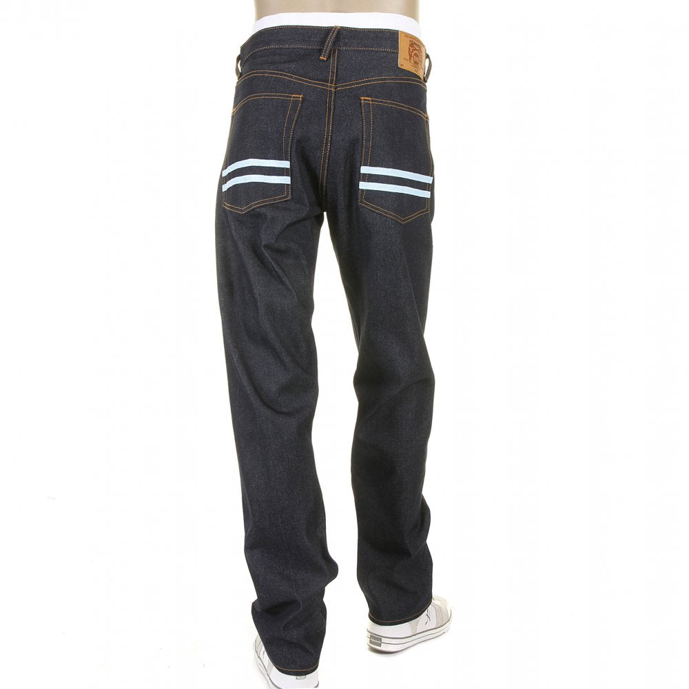 Super Exclusive Dark Indigo Raw Mens Denim Jeans Slim Fit