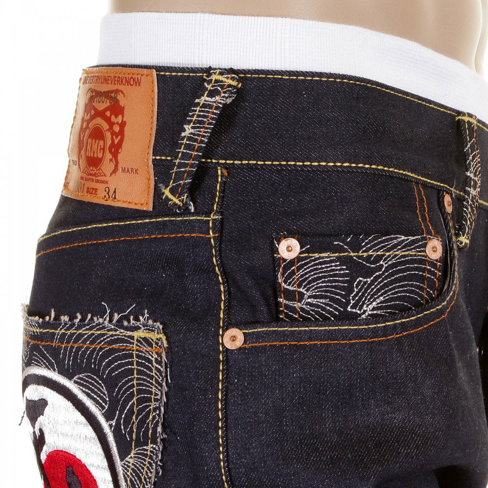 Super Exclusive Design Dark Indigo 1001 Raw Denim Jeans