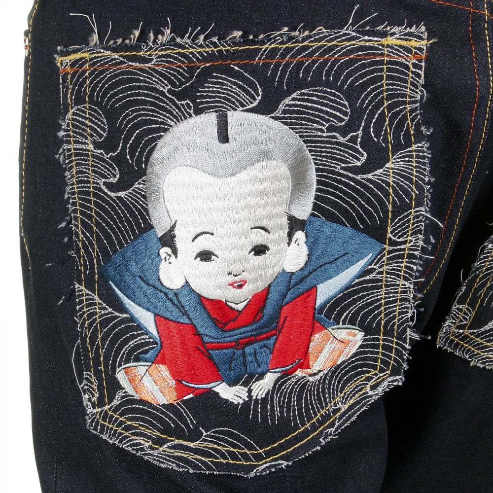 Super Exclusive Design Dark Indigo 1001 Raw Denim Jeans