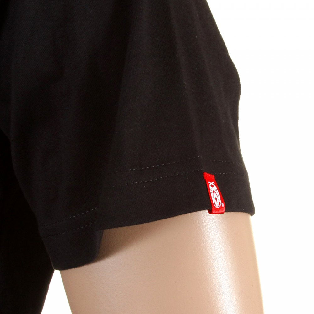 Black Crew Neck Short Sleeve Regular Fit Charity T-shirt