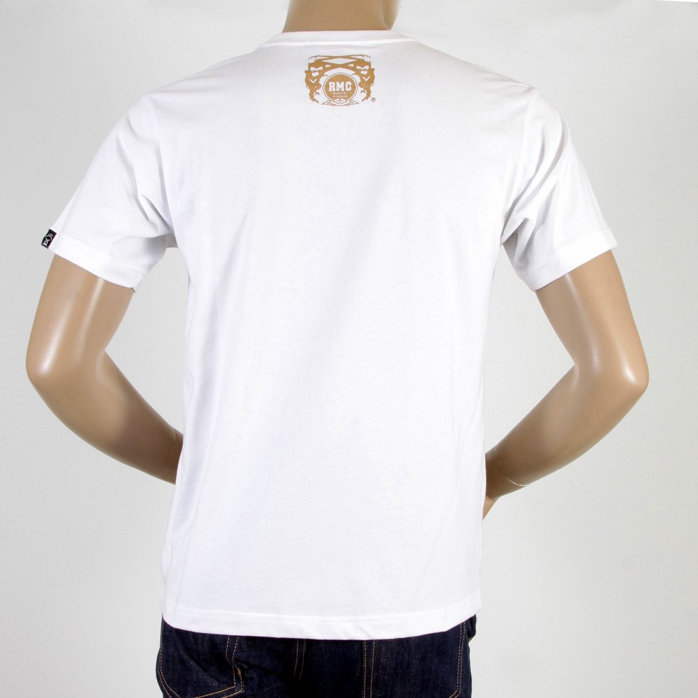 Mens Crew Neck Short Sleeve Regular Fit T-Shirt in White