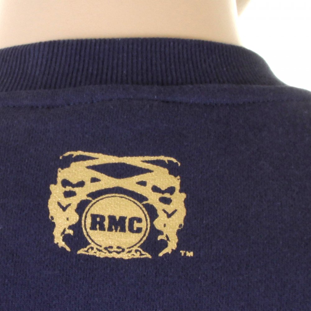 Mens Navy Overhead Large Fitting Sweatshirt