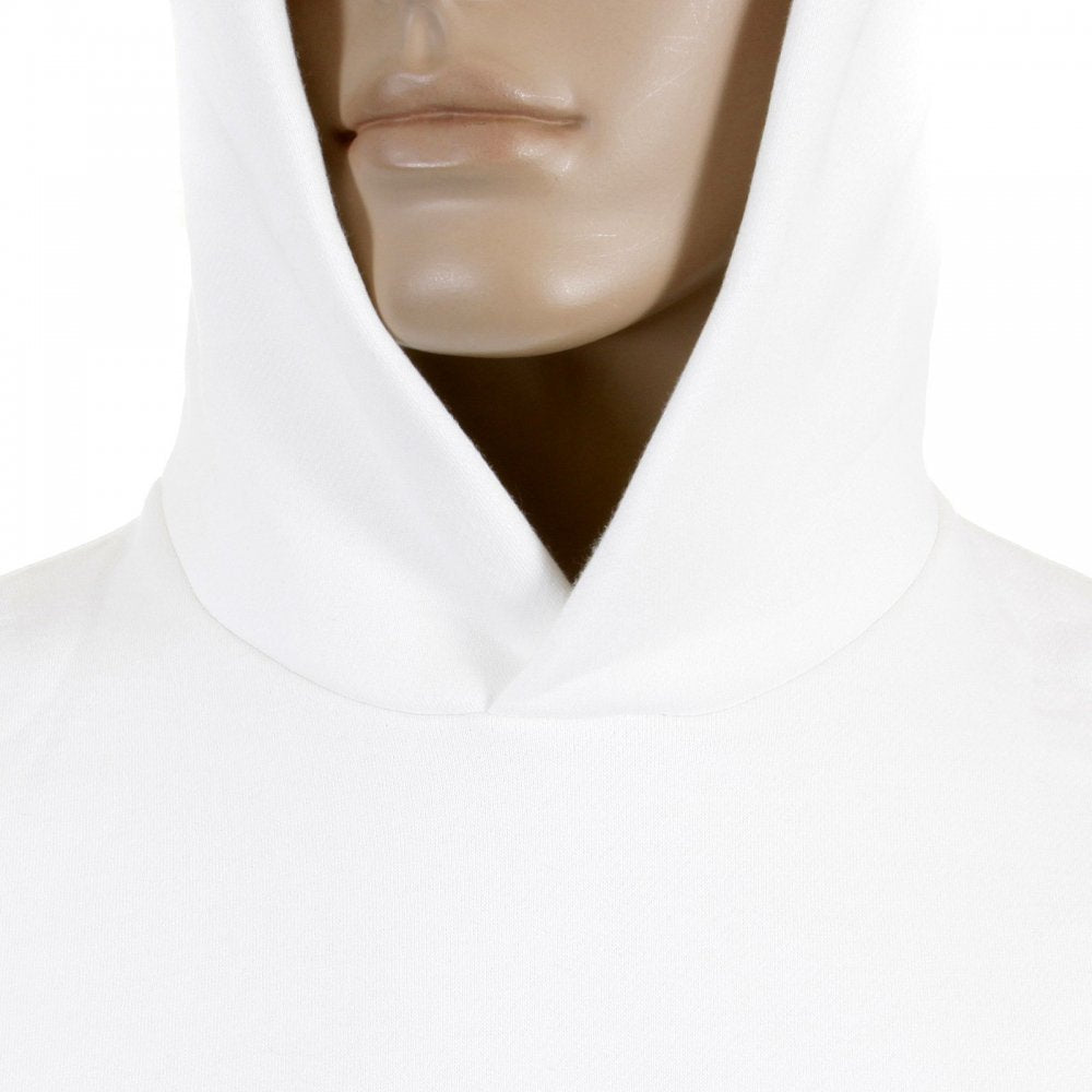 Mens White Overhead Large Fitting Sweat Shirt