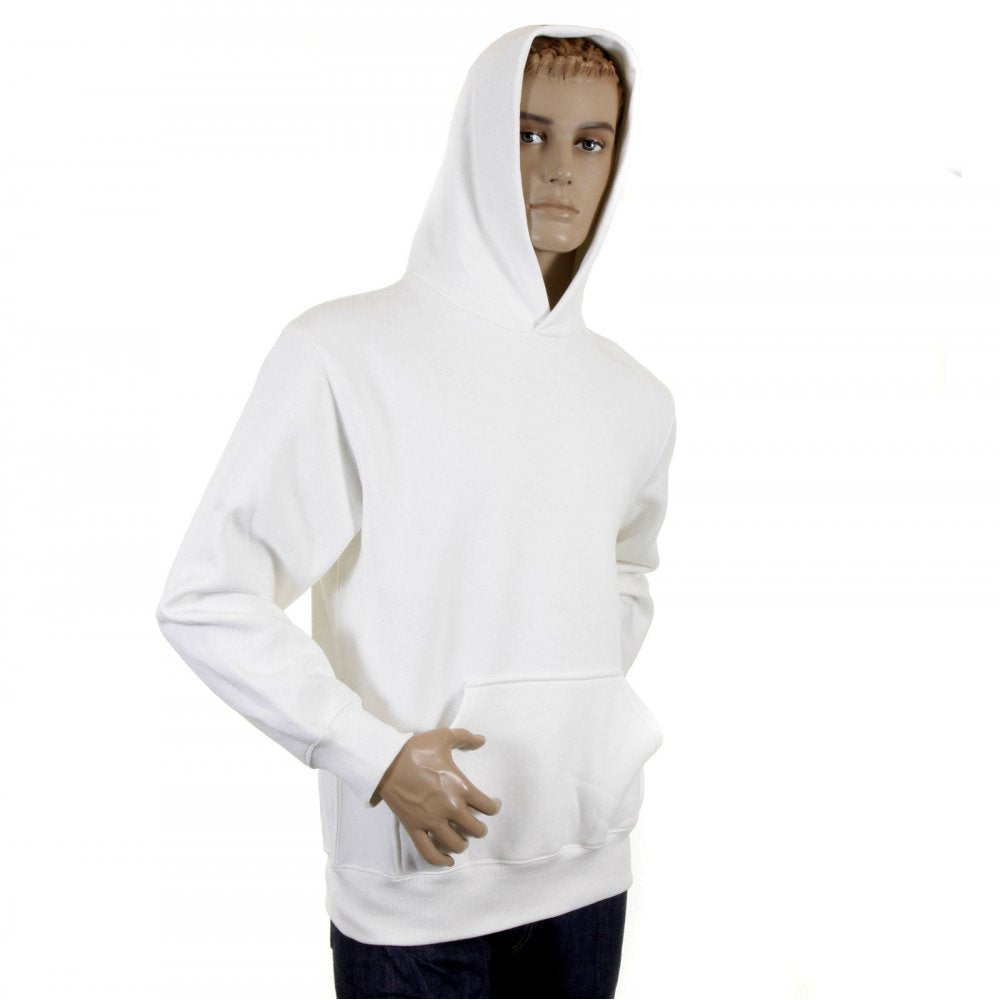 Mens White Overhead Large Fitting Sweat Shirt