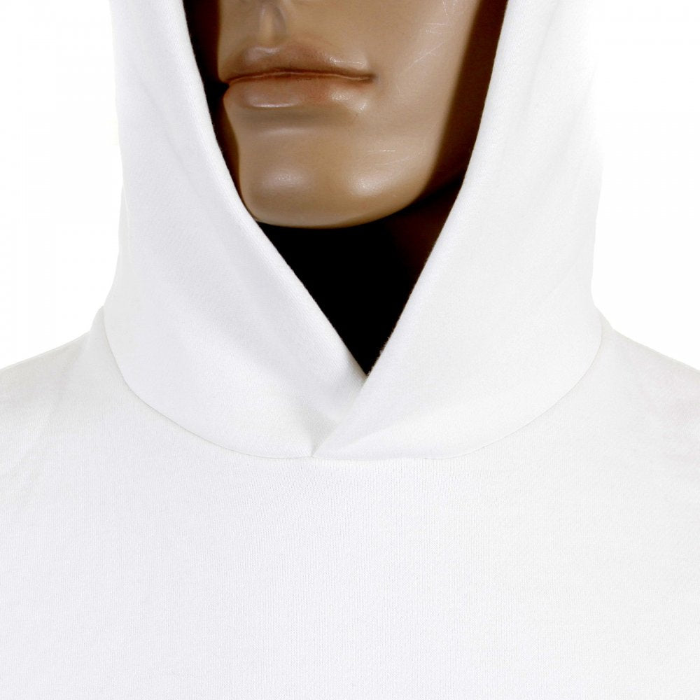 Mens White Overhead Large Fitting Sweatshirt