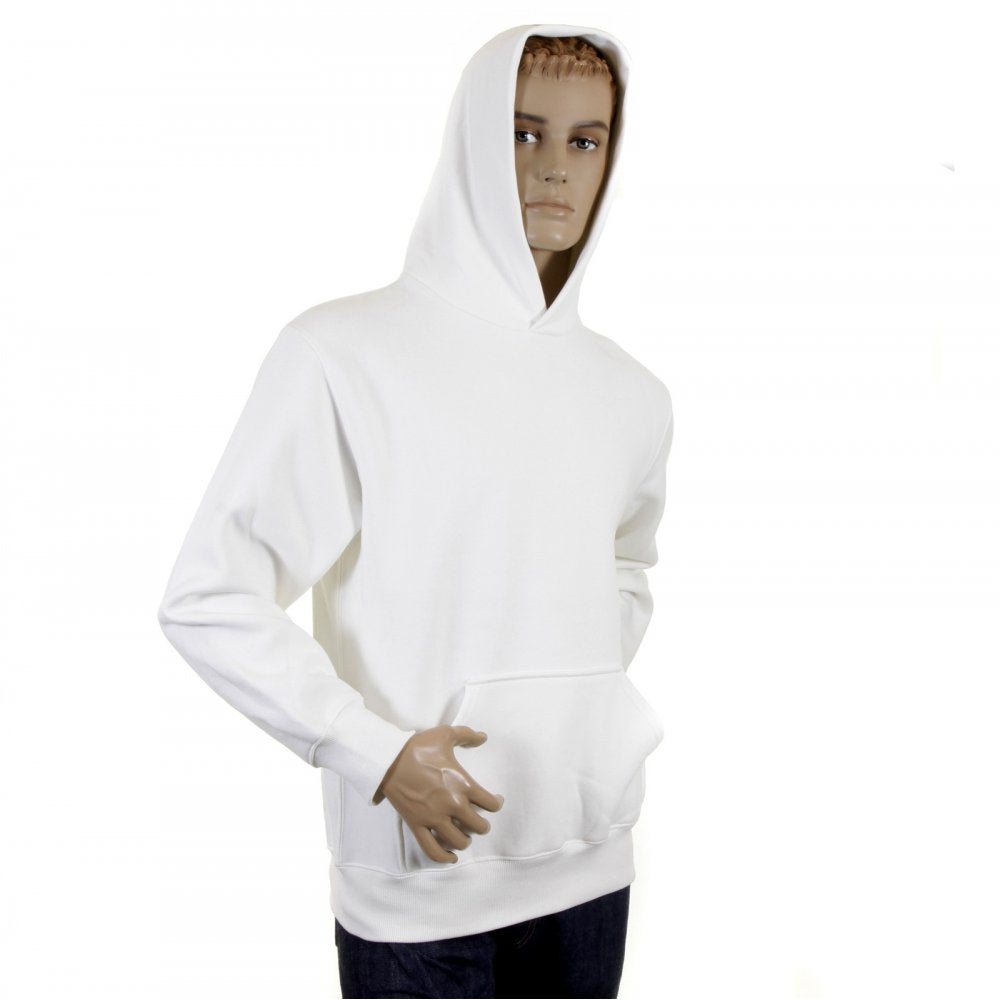 Mens White Overhead Large Fitting Sweatshirt
