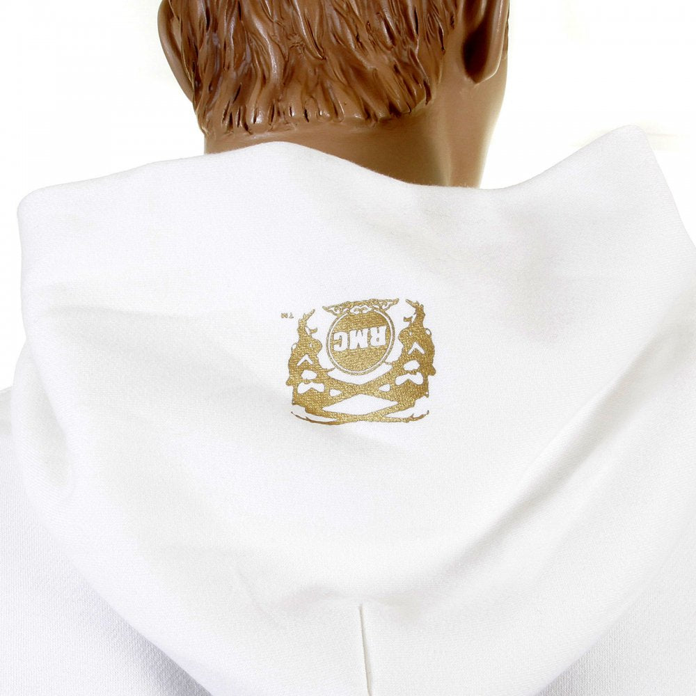 Mens White Overhead Large Fitting Sweatshirt