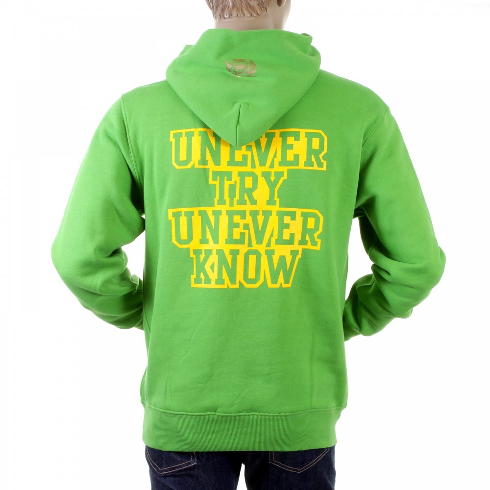 Mens Lime Green Overhead Large Fitting Sweat Shirt