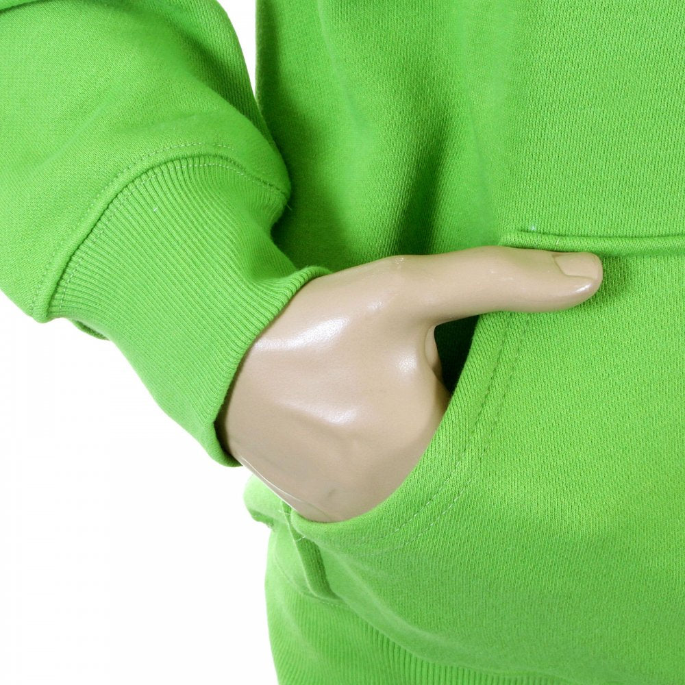 Mens Lime Green Overhead Large Fitting Sweat Shirt