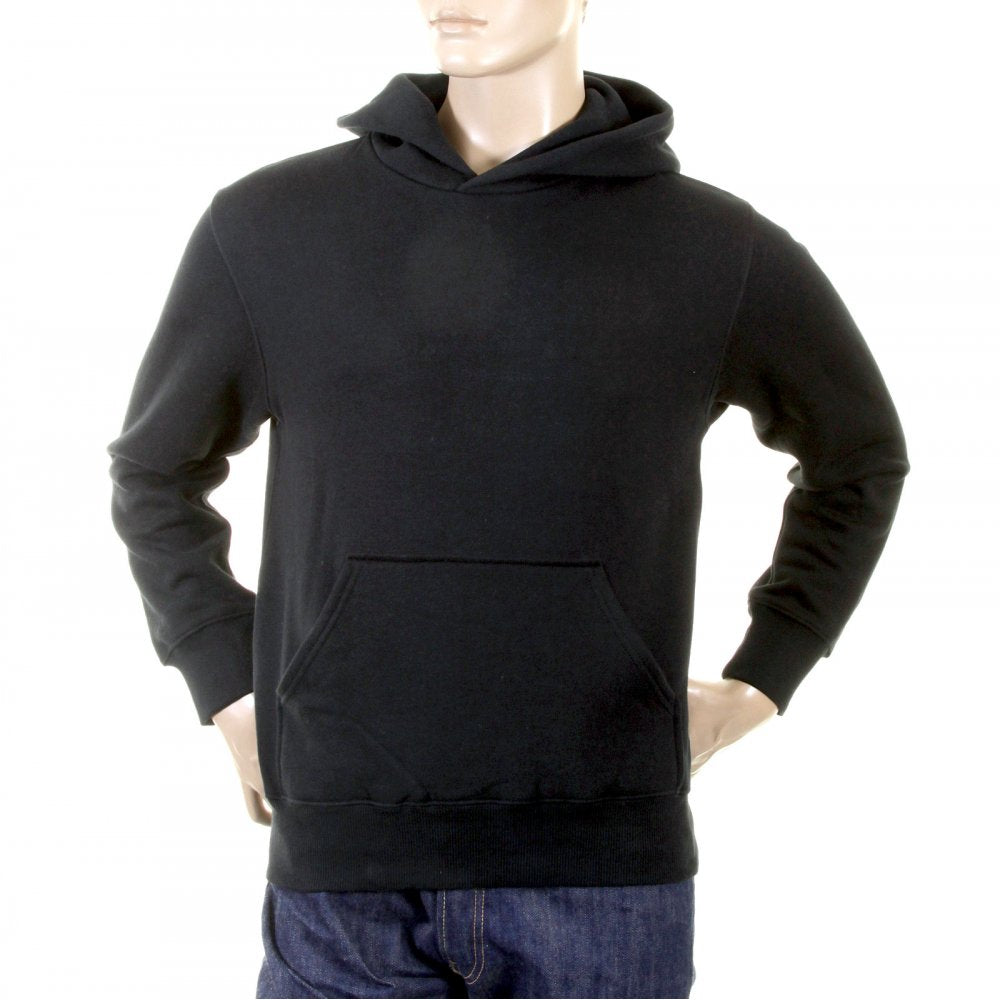 Black Untunk Overhead Large Fitting Hooded Sweatshirt