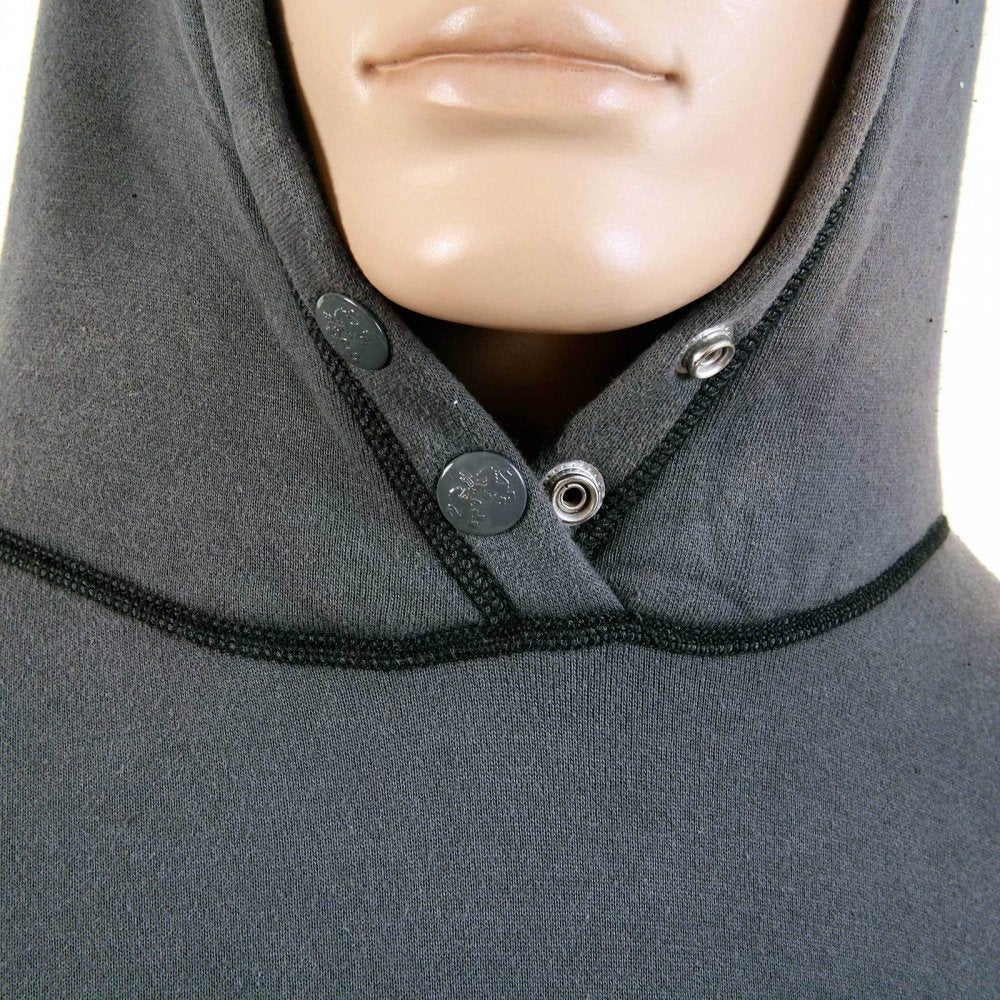 Mens Slate Grey Over Head Large Fitting Hoody Sweatshirt