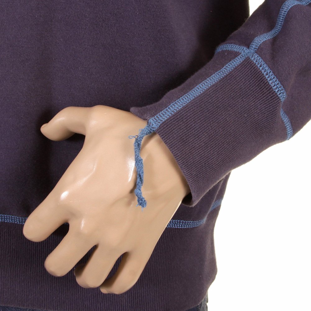 Navy Blue Pull Over Large Fitting Sweat Shirt