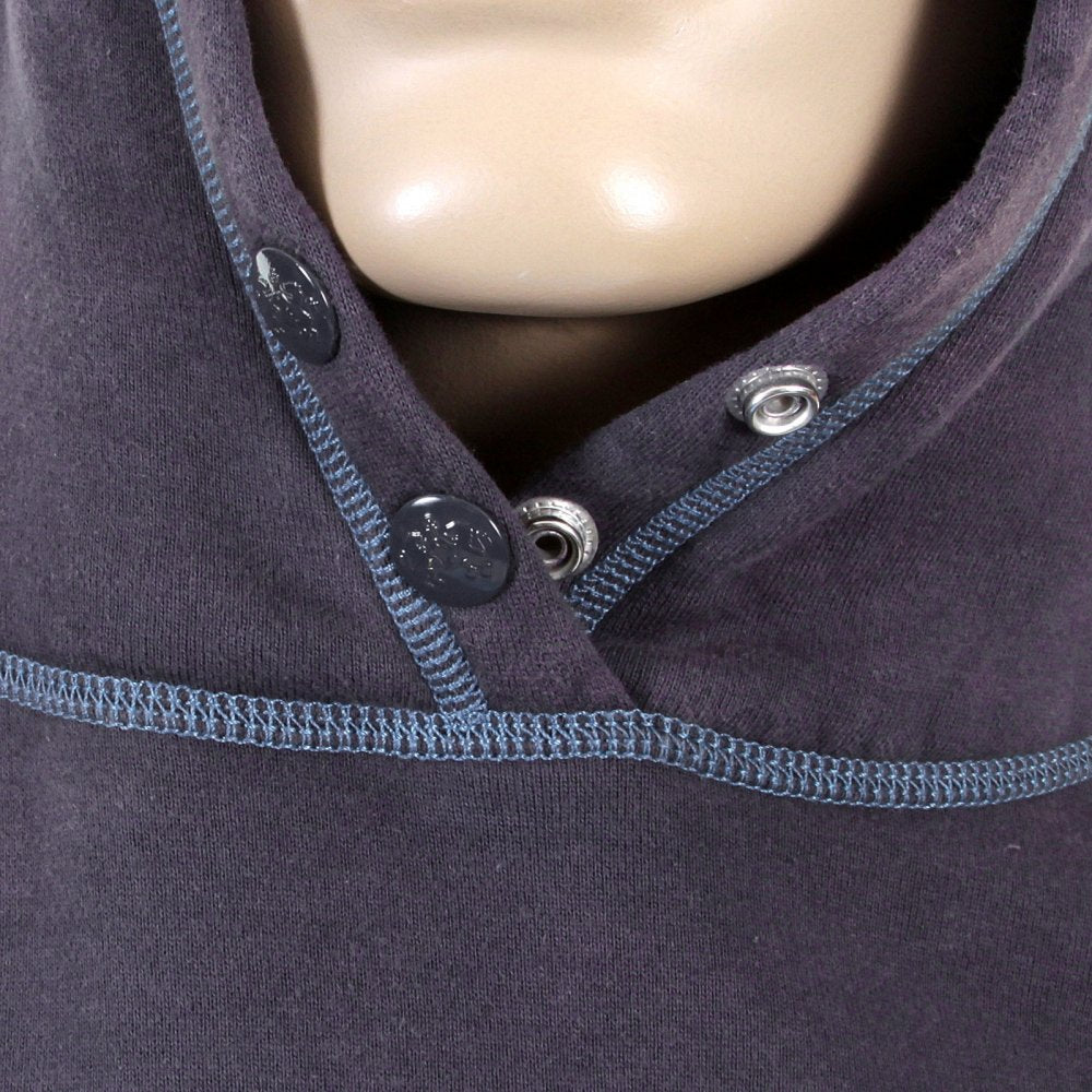 Navy Blue Pull Over Large Fitting Sweat Shirt