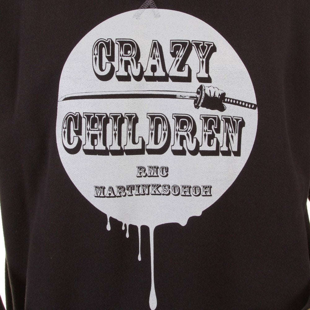 Black Crew Neck Large Fitting Sweatshirt