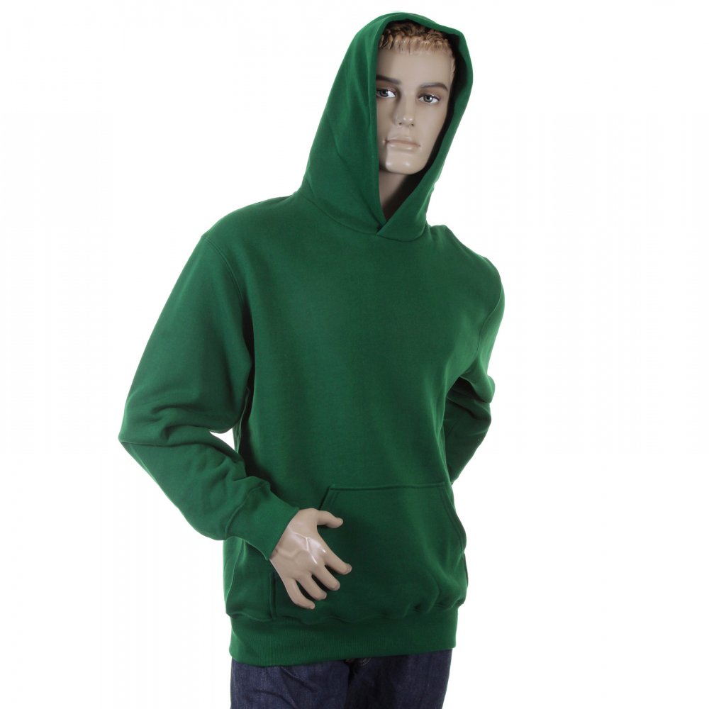 Mens Bottle Green Overhead Large Fitting Sweatshirt