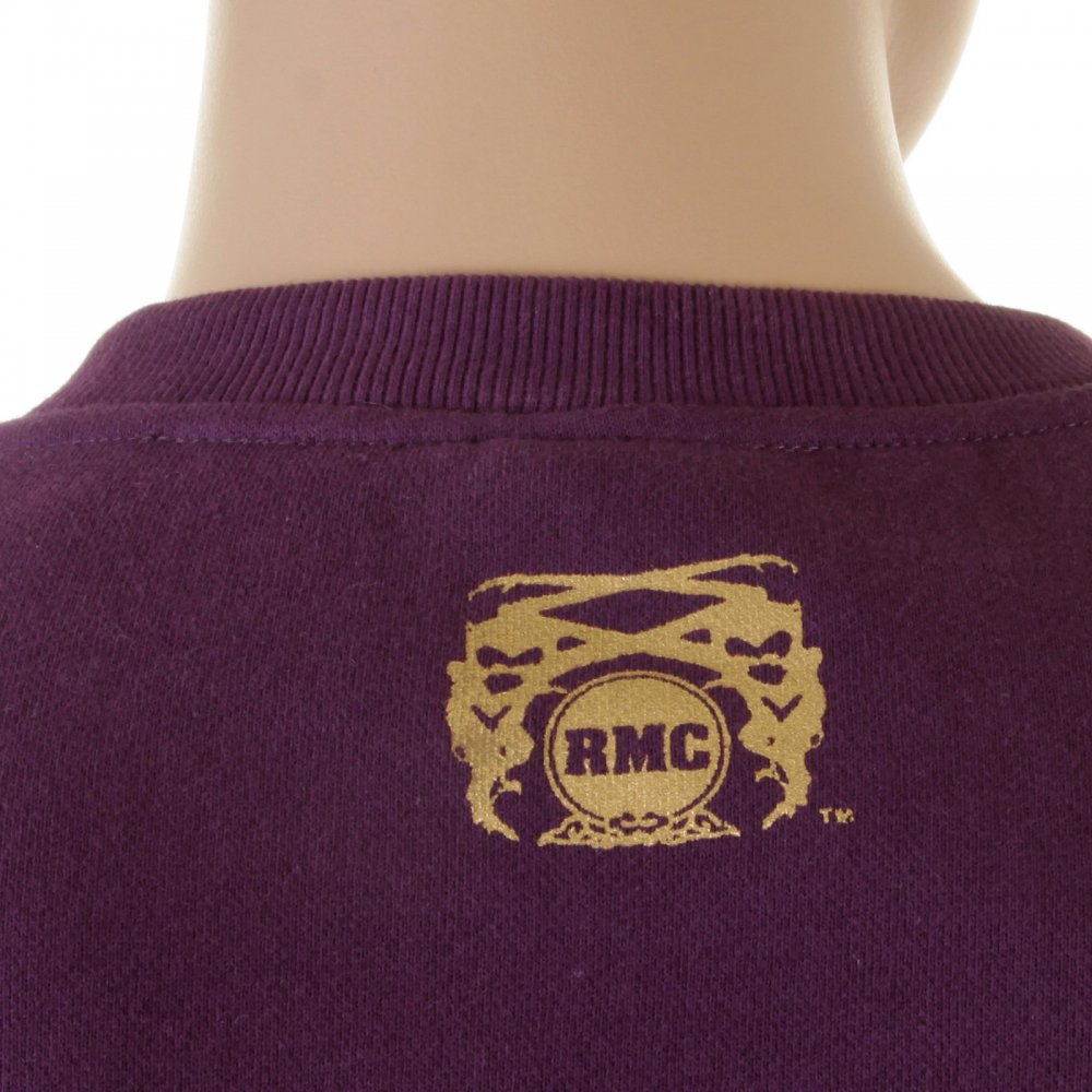 Purple Large Fitting Sweat Shirt for Men