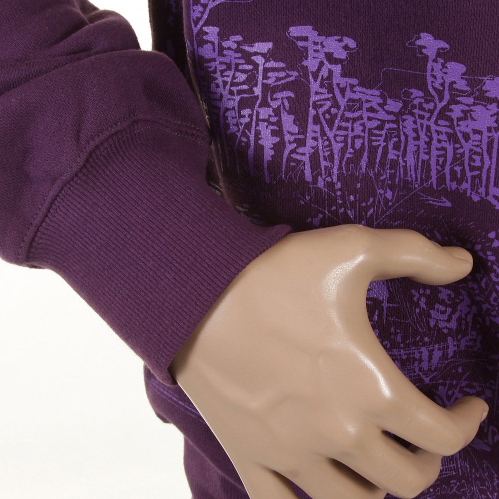 Purple Large Fitting Sweat Shirt for Men