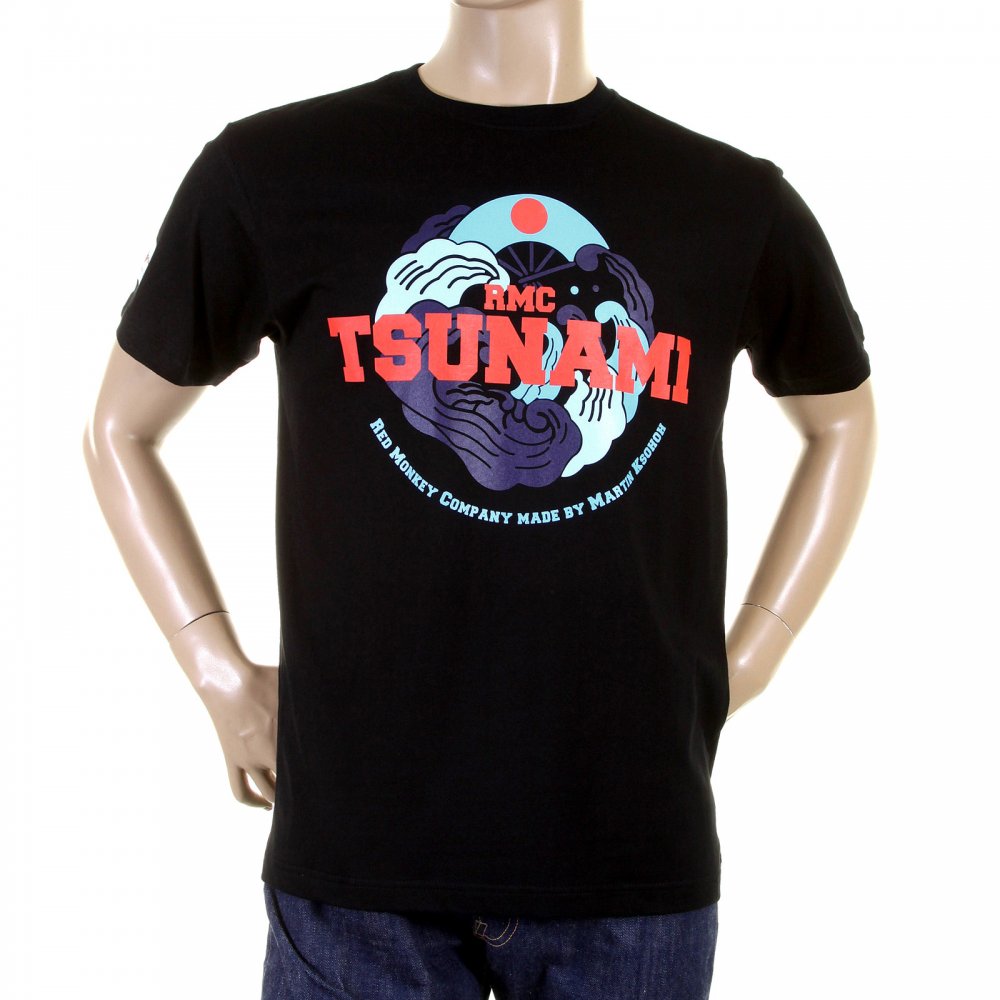 Black Regular Fit Short Sleeve T-Shirt with Crew Neck