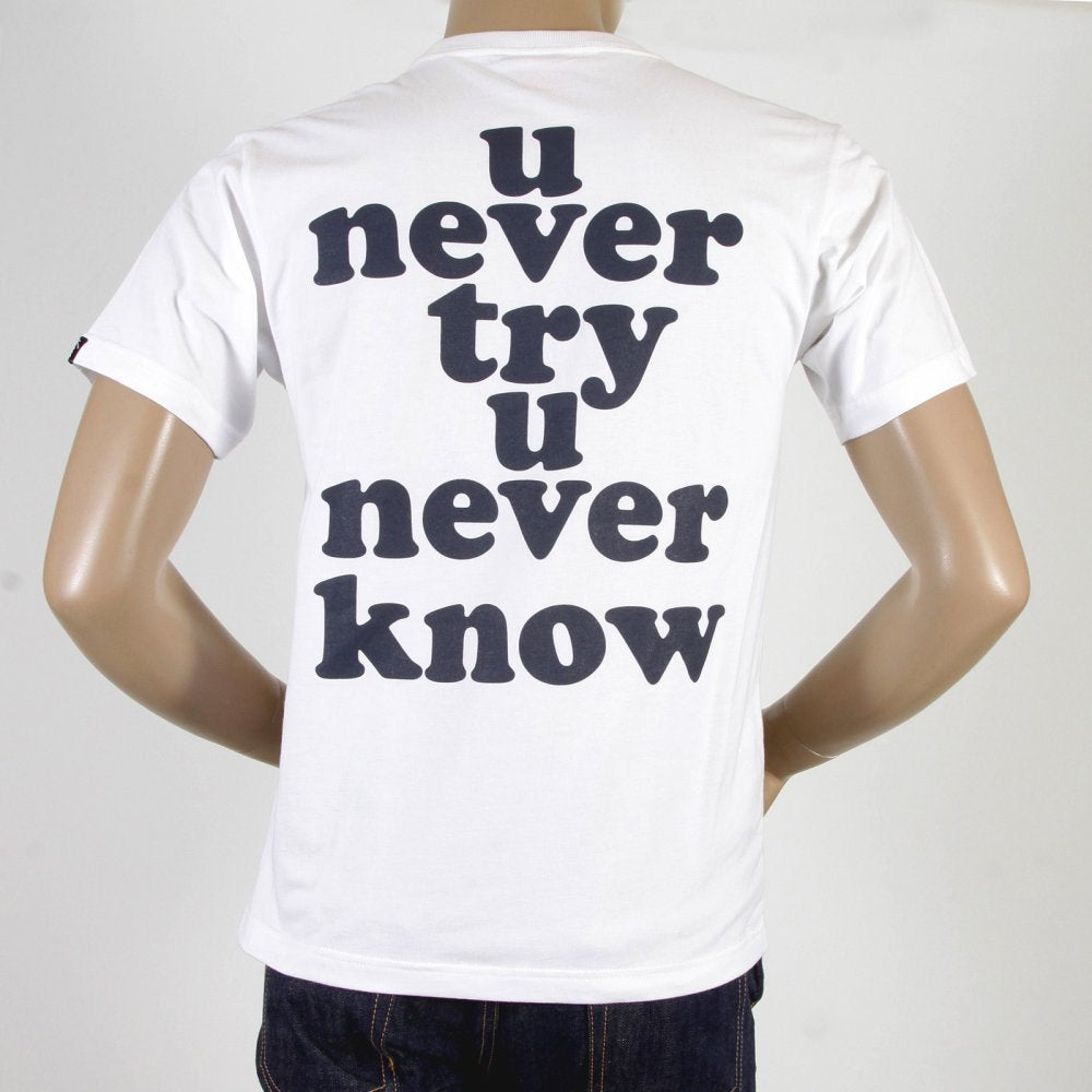 Mens Crew Neck Regular Fit Short Sleeve T-Shirt in White