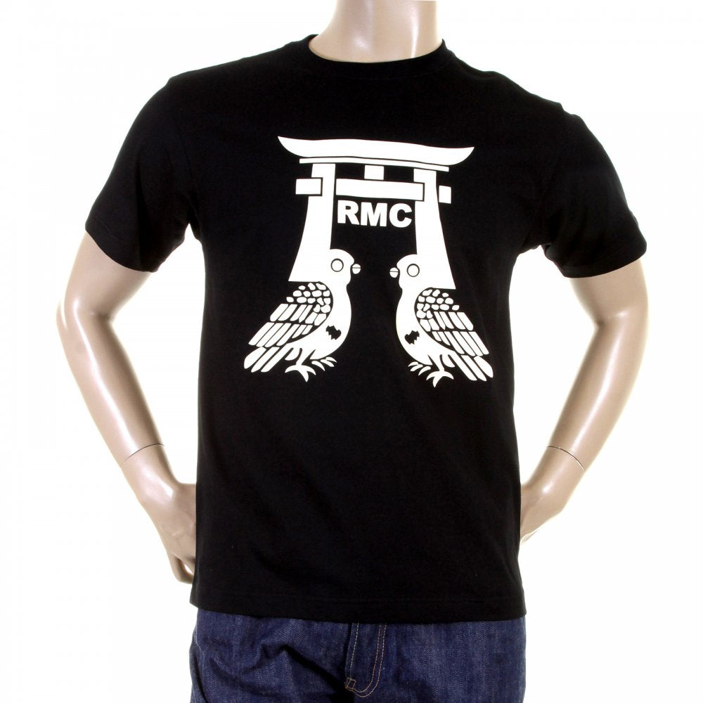 Mens Black Crew Neck Short Sleeve Regular Fit T-Shirt