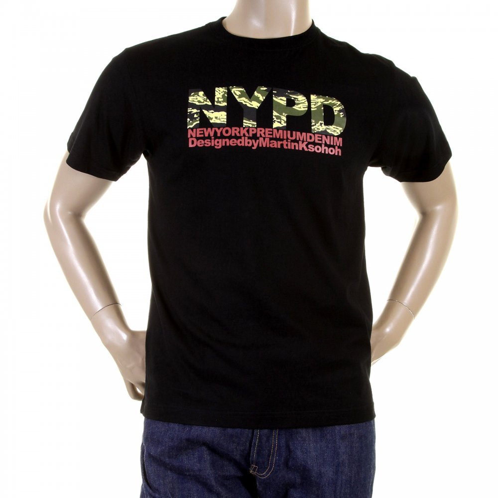 Black Regular Fit Short Sleeve T-Shirt with Crew Neck