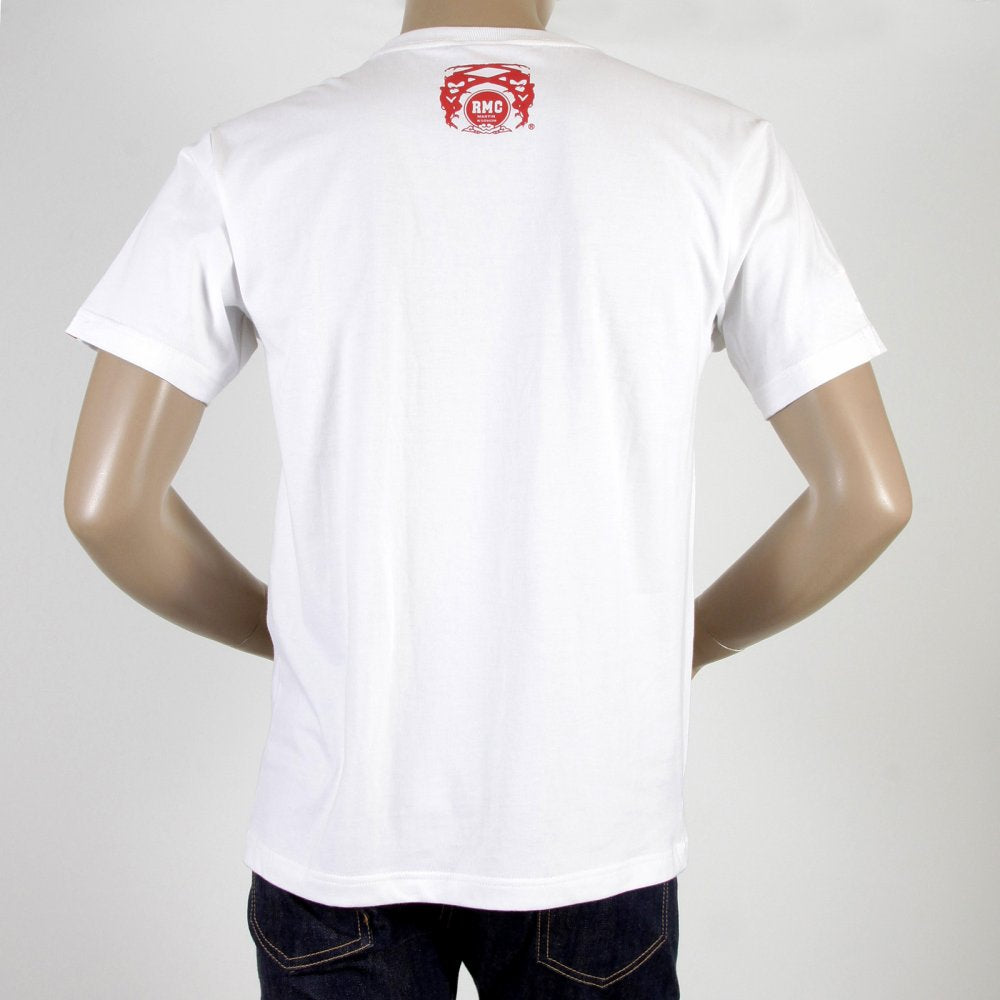 Mens White Crew Neck Short Sleeve Regular Fit T-shirt