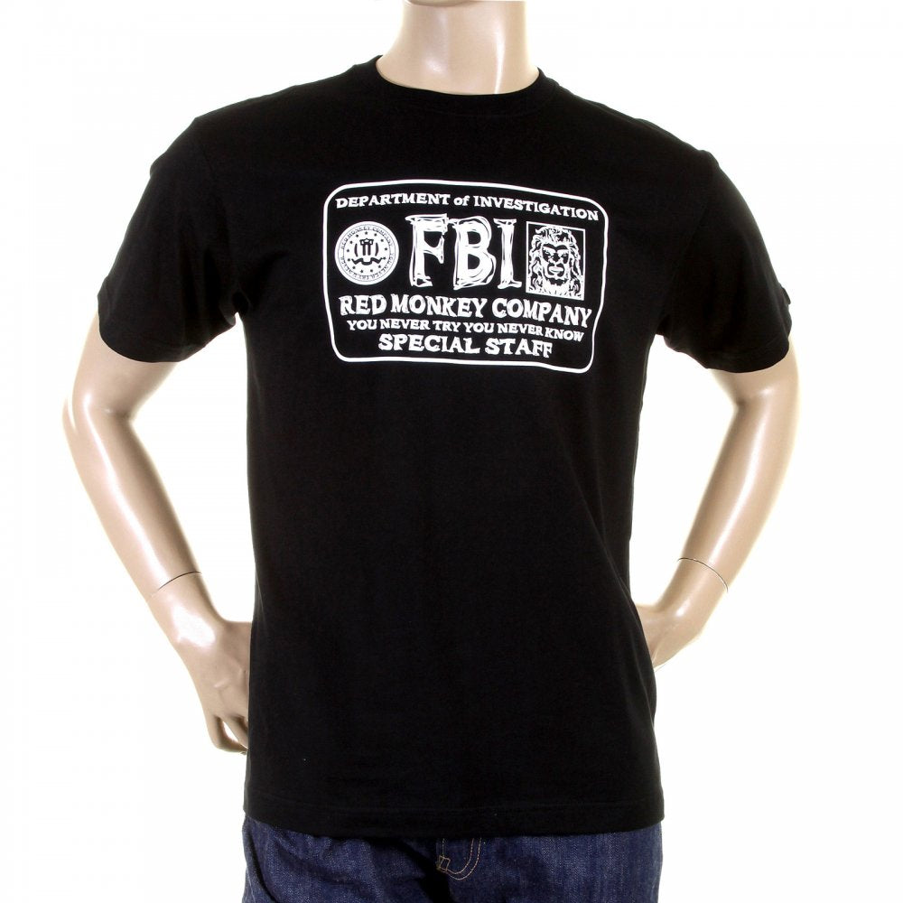 Mens Black Crew Neck Regular Fit Short Sleeve T-Shirt